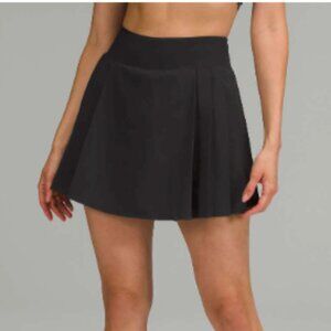 Lululemon Side-Pleat High-Rise Tennis Skirt Black - 14
